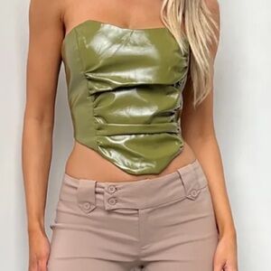 Tiger Mist strapless corset top